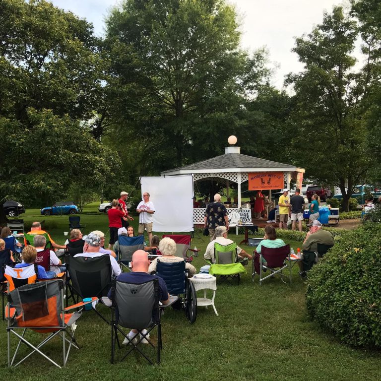 mayberry meetup featuring "two chairs no waiting"