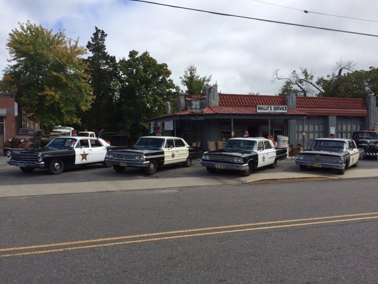 squad car tours at wally's service station, photo credit: visit mayberry nc