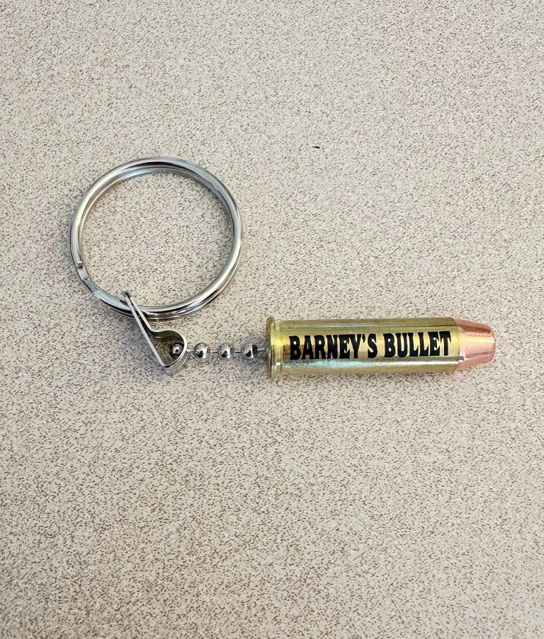 barney's bullet key chain $6